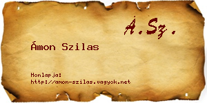 Ámon Szilas névjegykártya